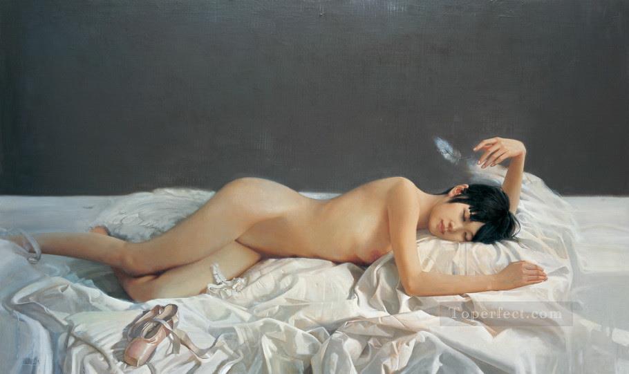 Dream Space Chinese Girl Nude Oil Paintings